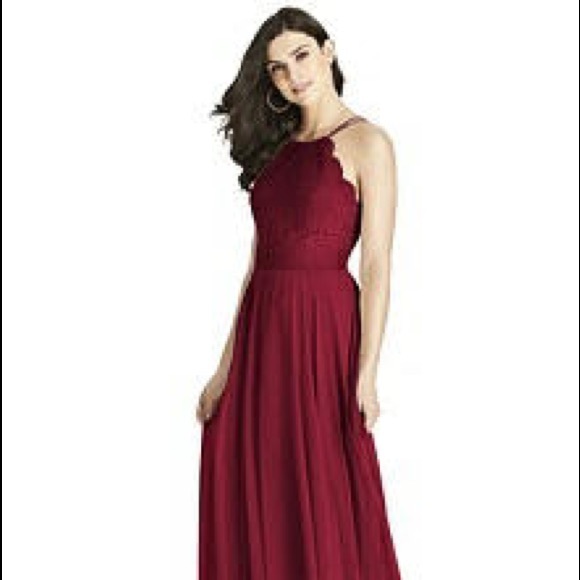 berry red bridesmaid dresses